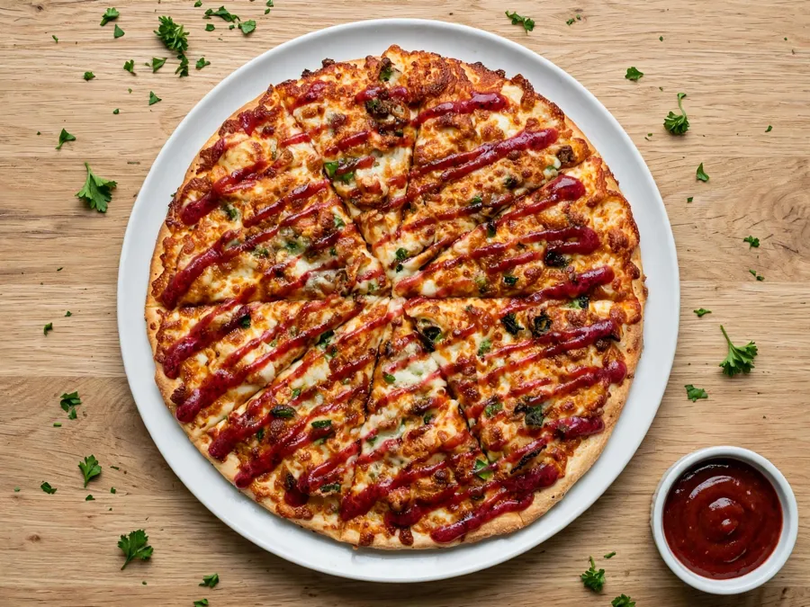 Chicken Cranberry and Brie pizza